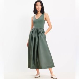LOFT Sleeveless Midi Dress